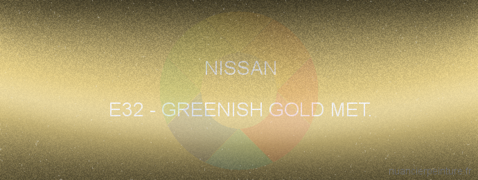 Peinture Nissan E32 Greenish Gold Met.