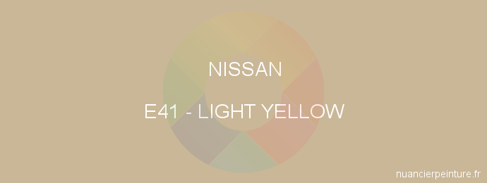 Peinture Nissan E41 Light Yellow
