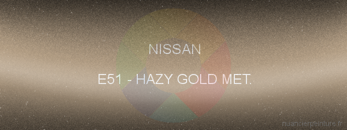 Peinture Nissan E51 Hazy Gold Met.