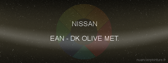 Peinture Nissan EAN Dk Olive Met.