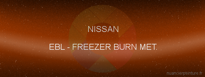 Peinture Nissan EBL Freezer Burn Met.