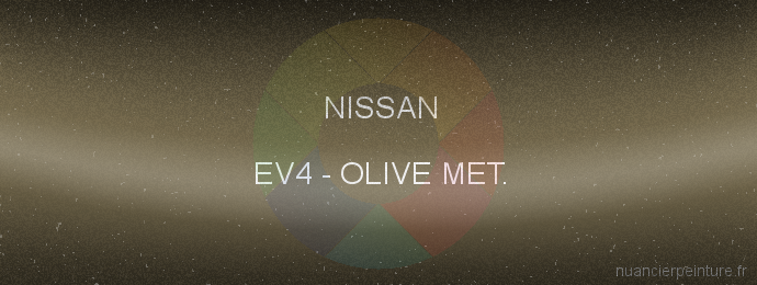 Peinture Nissan EV4 Olive Met.