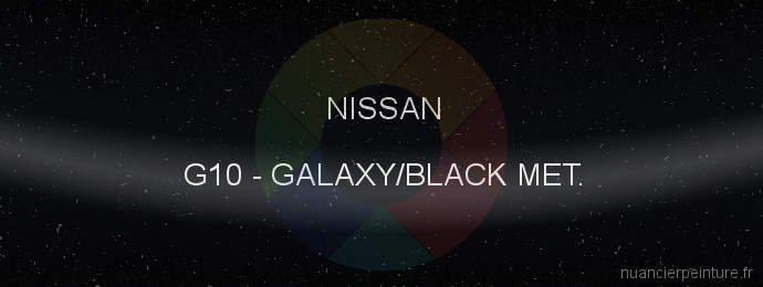 Peinture Nissan G10 Galaxy/black Met.