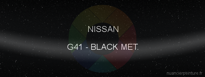 Peinture Nissan G41 Black Met.