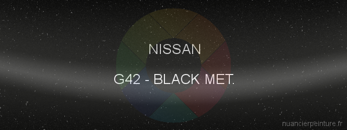 Peinture Nissan G42 Black Met.