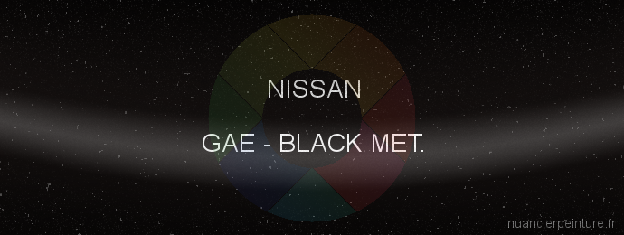 Peinture Nissan GAE Black Met.