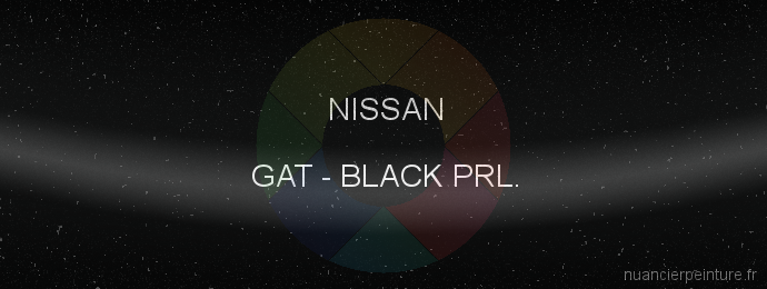 Peinture Nissan GAT Black Prl.