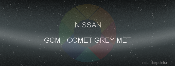 Peinture Nissan GCM Comet Grey Met.