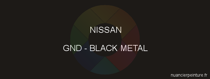 Peinture Nissan GND Black Metal