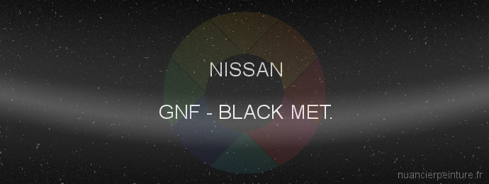 Peinture Nissan GNF Black Met.