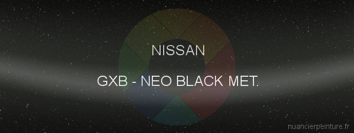 Peinture Nissan GXB Neo Black Met.