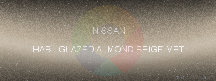 Peinture Nissan HAB Glazed Almond Beige Met