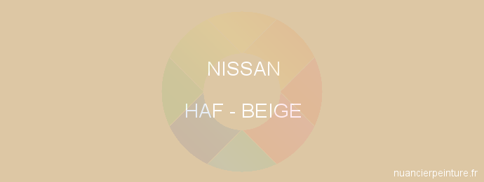 Peinture Nissan HAF Beige
