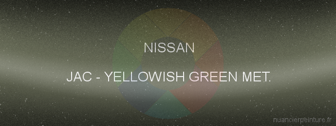 Peinture Nissan JAC Yellowish Green Met.