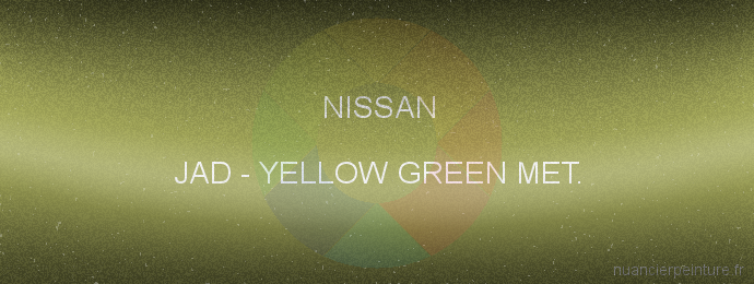 Peinture Nissan JAD Yellow Green Met.