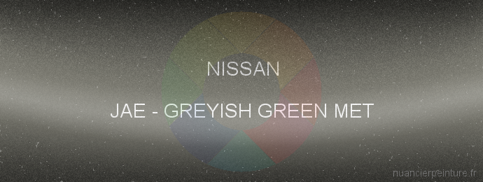 Peinture Nissan JAE Greyish Green Met