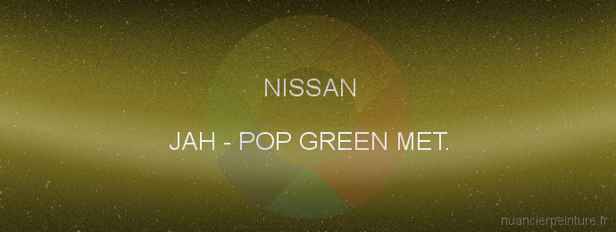 Peinture Nissan JAH Pop Green Met.