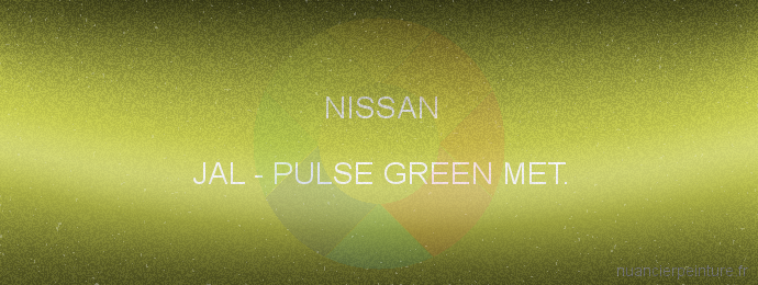 Peinture Nissan JAL Pulse Green Met.