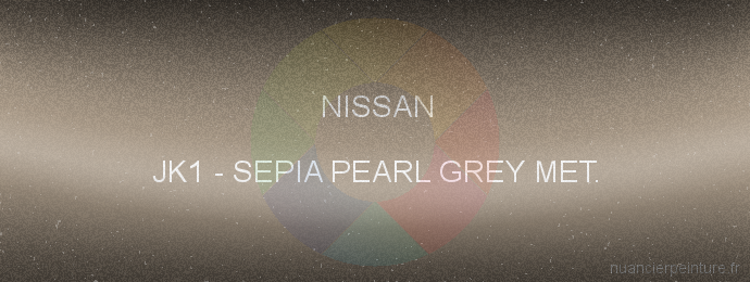 Peinture Nissan JK1 Sepia Pearl Grey Met.