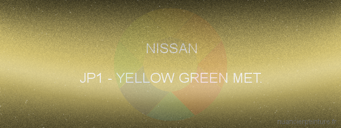 Peinture Nissan JP1 Yellow Green Met.