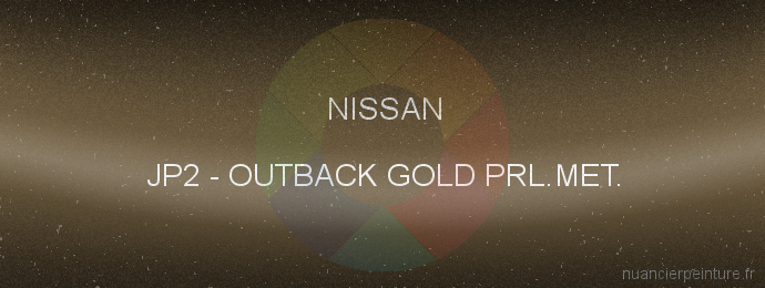 Peinture Nissan JP2 Outback Gold Prl.met.