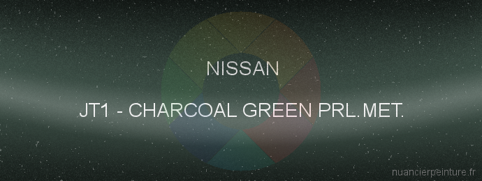 Peinture Nissan JT1 Charcoal Green Prl.met.