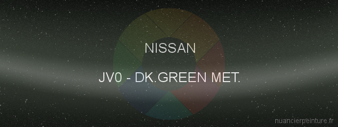 Peinture Nissan JV0 Dk.green Met.