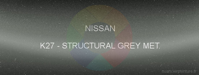 Peinture Nissan K27 Structural Grey Met.