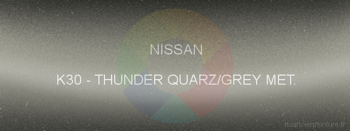 Peinture Nissan K30 Thunder Quarz/grey Met.