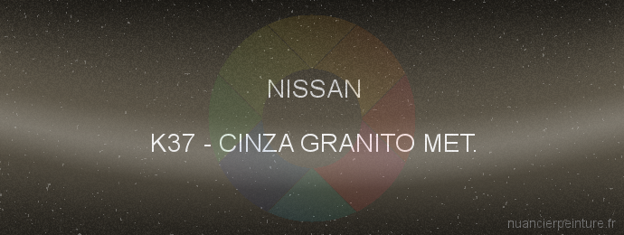 Peinture Nissan K37 Cinza Granito Met.