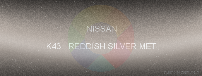 Peinture Nissan K43 Reddish Silver Met.