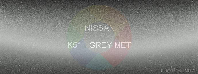 Peinture Nissan K51 Grey Met.