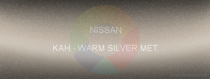 Peinture Nissan KAH Warm Silver Met.