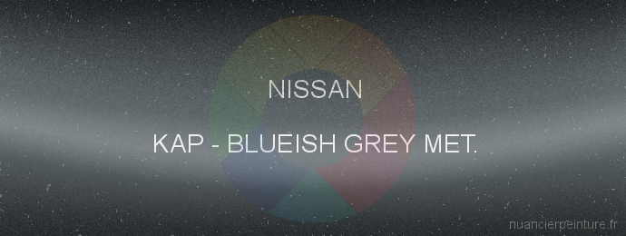Peinture Nissan KAP Blueish Grey Met.