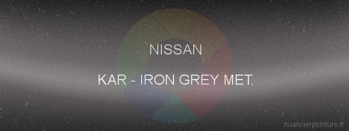 Peinture Nissan KAR Iron Grey Met.