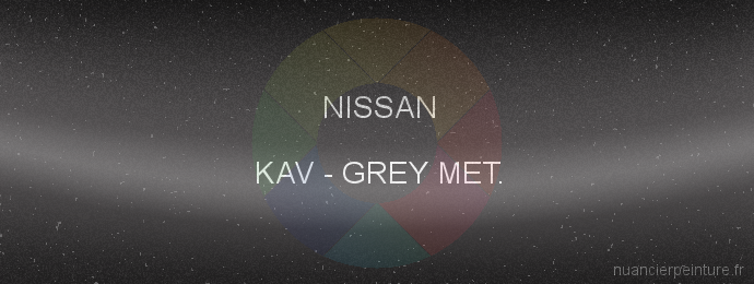Peinture Nissan KAV Grey Met.
