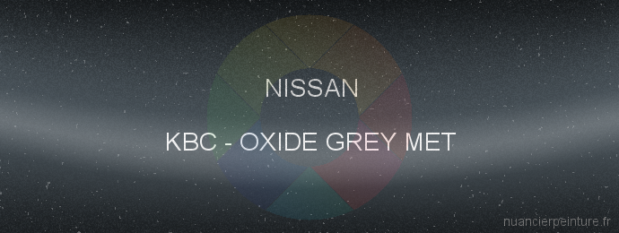 Peinture Nissan KBC Oxide Grey Met