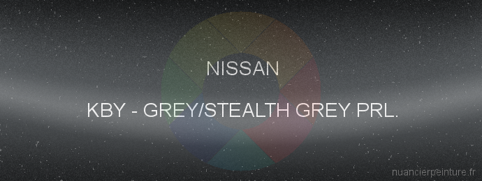 Peinture Nissan KBY Grey/stealth Grey Prl.