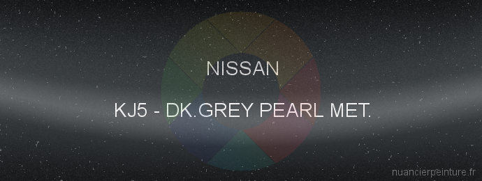 Peinture Nissan KJ5 Dk.grey Pearl Met.