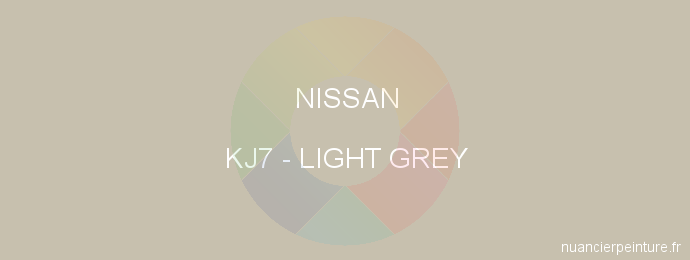 Peinture Nissan KJ7 Light Grey