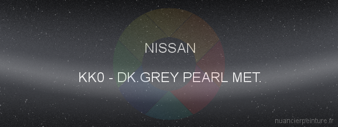 Peinture Nissan KK0 Dk.grey Pearl Met.