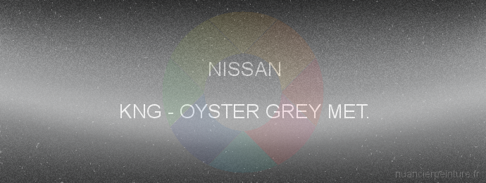 Peinture Nissan KNG Oyster Grey Met.