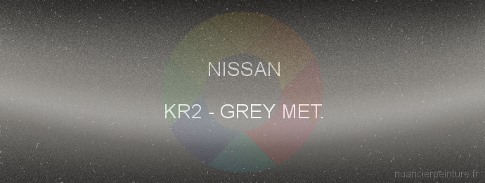 Peinture Nissan KR2 Grey Met.
