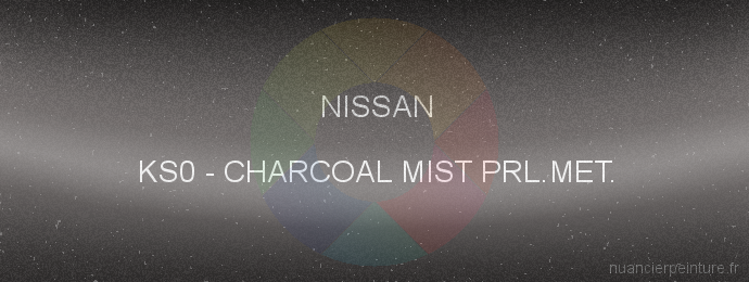Peinture Nissan KS0 Charcoal Mist Prl.met.