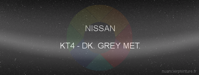 Peinture Nissan KT4 Dk. Grey Met.