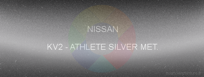 Peinture Nissan KV2 Athlete Silver Met.