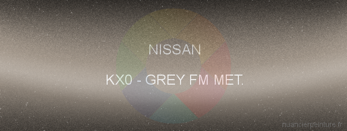 Peinture Nissan KX0 Grey Fm Met.