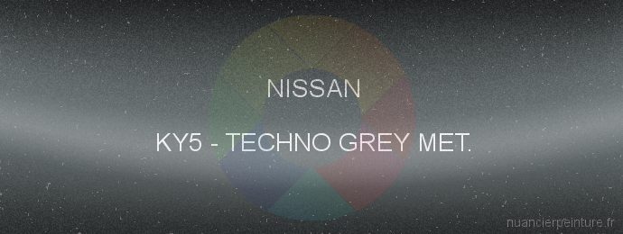 Peinture Nissan KY5 Techno Grey Met.