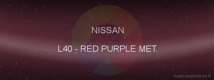 Peinture Nissan L40 Red Purple Met.
