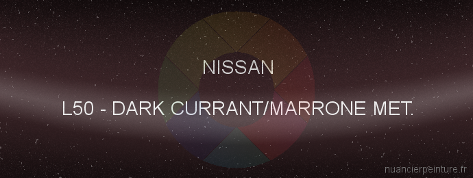 Peinture Nissan L50 Dark Currant/marrone Met.